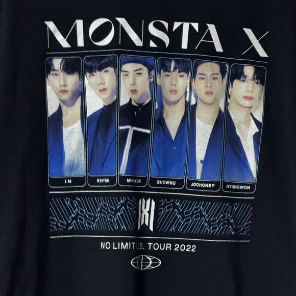 Monsta X No Limit US Tour 2022 Adult Tshirt XL - Picture 4 of 4